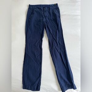 Ralph Lauren Polo Navy Cotton Linen Pant